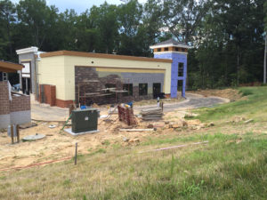 August construction progress at 501 Pharmacy in Chapel Hill, NC