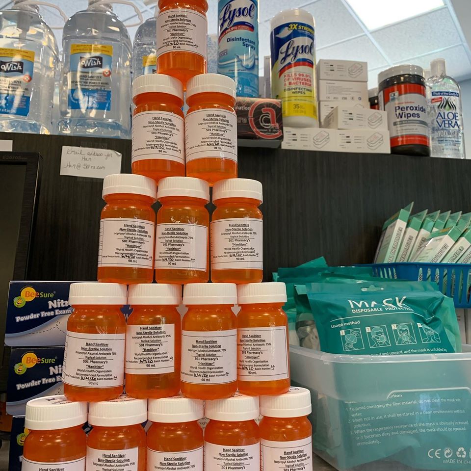 Hanitizer at 501 Pharmacy 